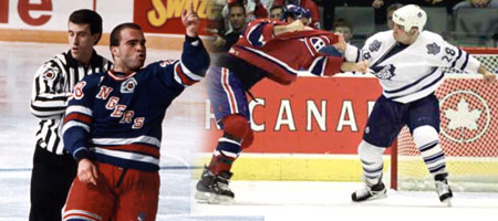 Dan LaCouture vs. Tie Domi, March 14, 2006 - Boston Bruins vs. Toronto  Maple Leafs